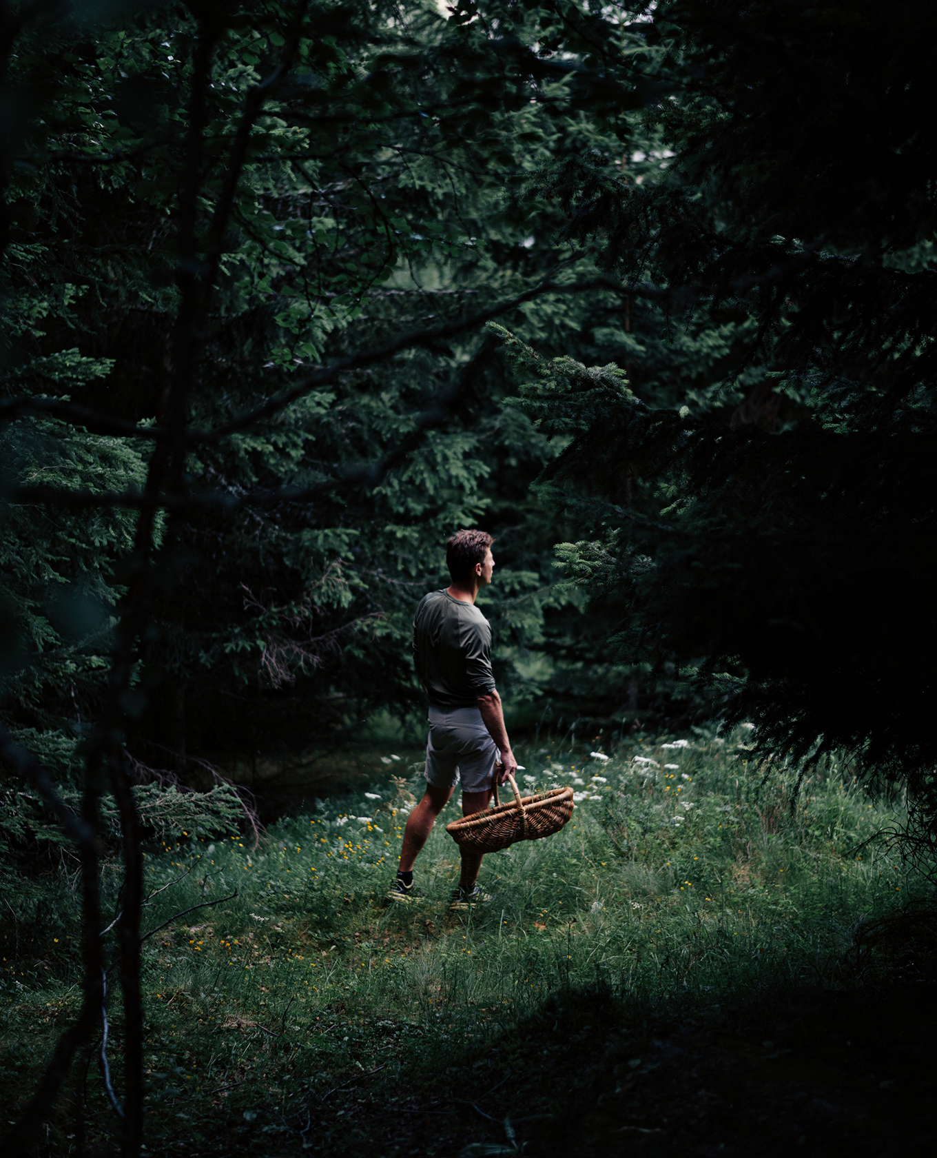 Chef Jean Sulpice en forêt