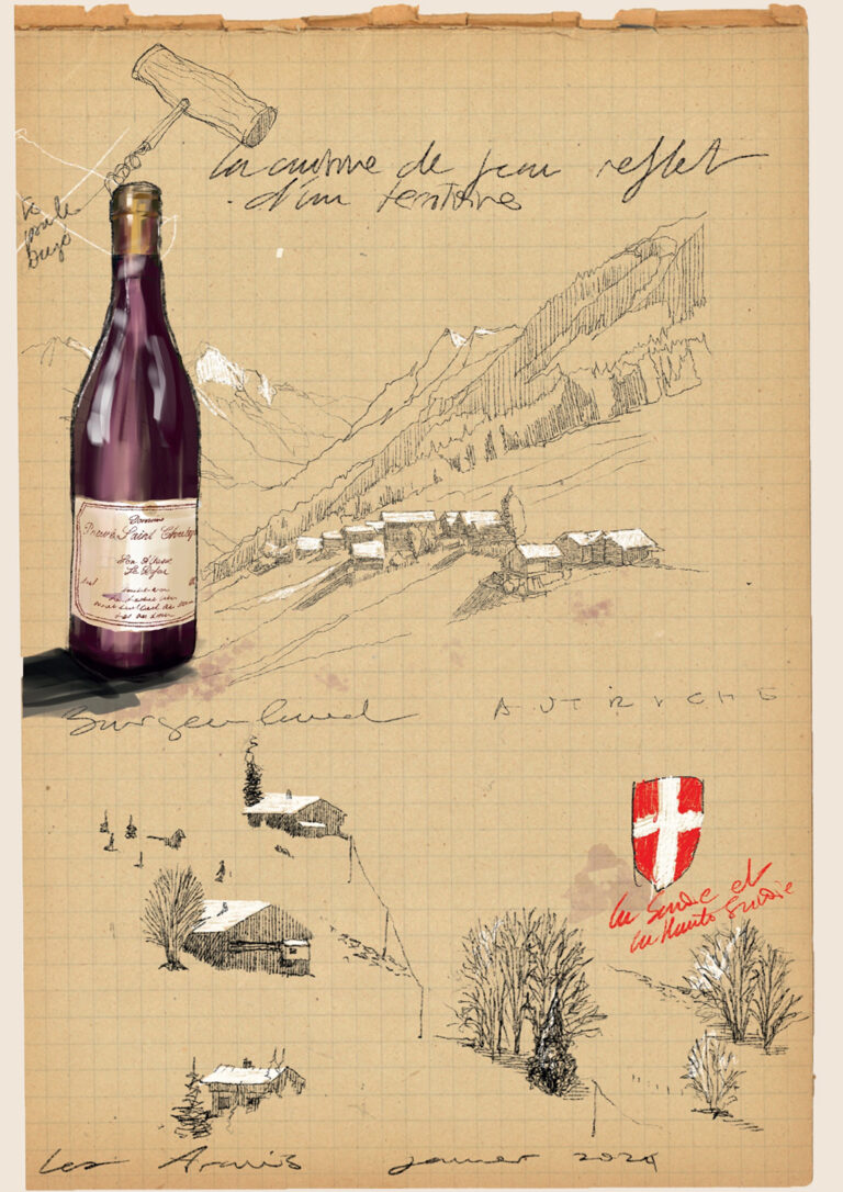 illustration carte des vins de savoie